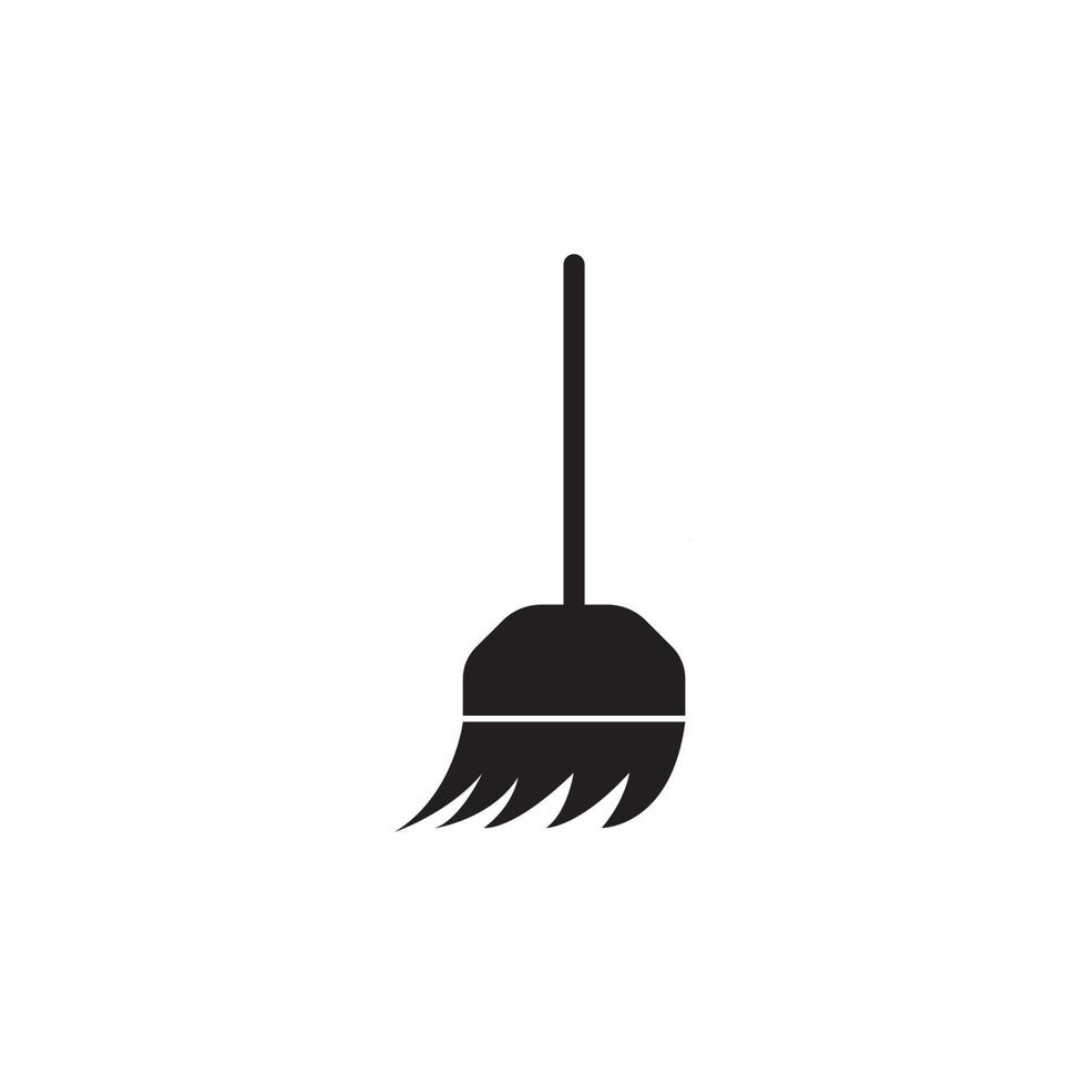 broom logo vector