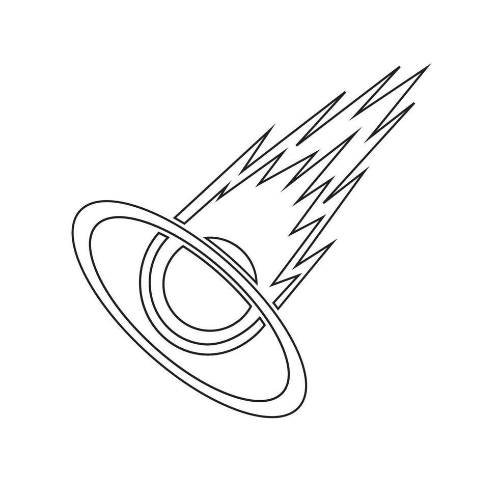 vector de logotipo de meteorito