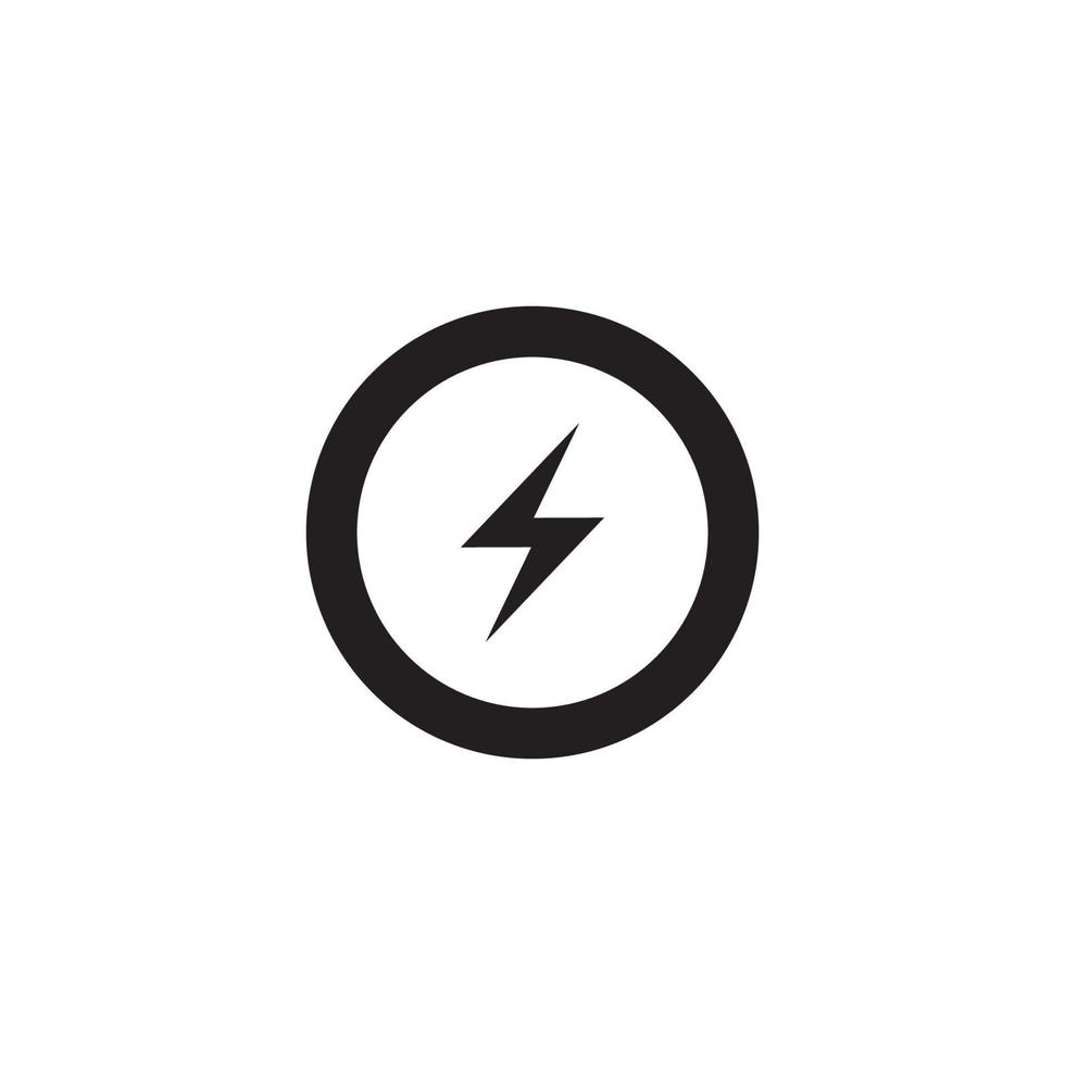 power lighting electric icon logo vector