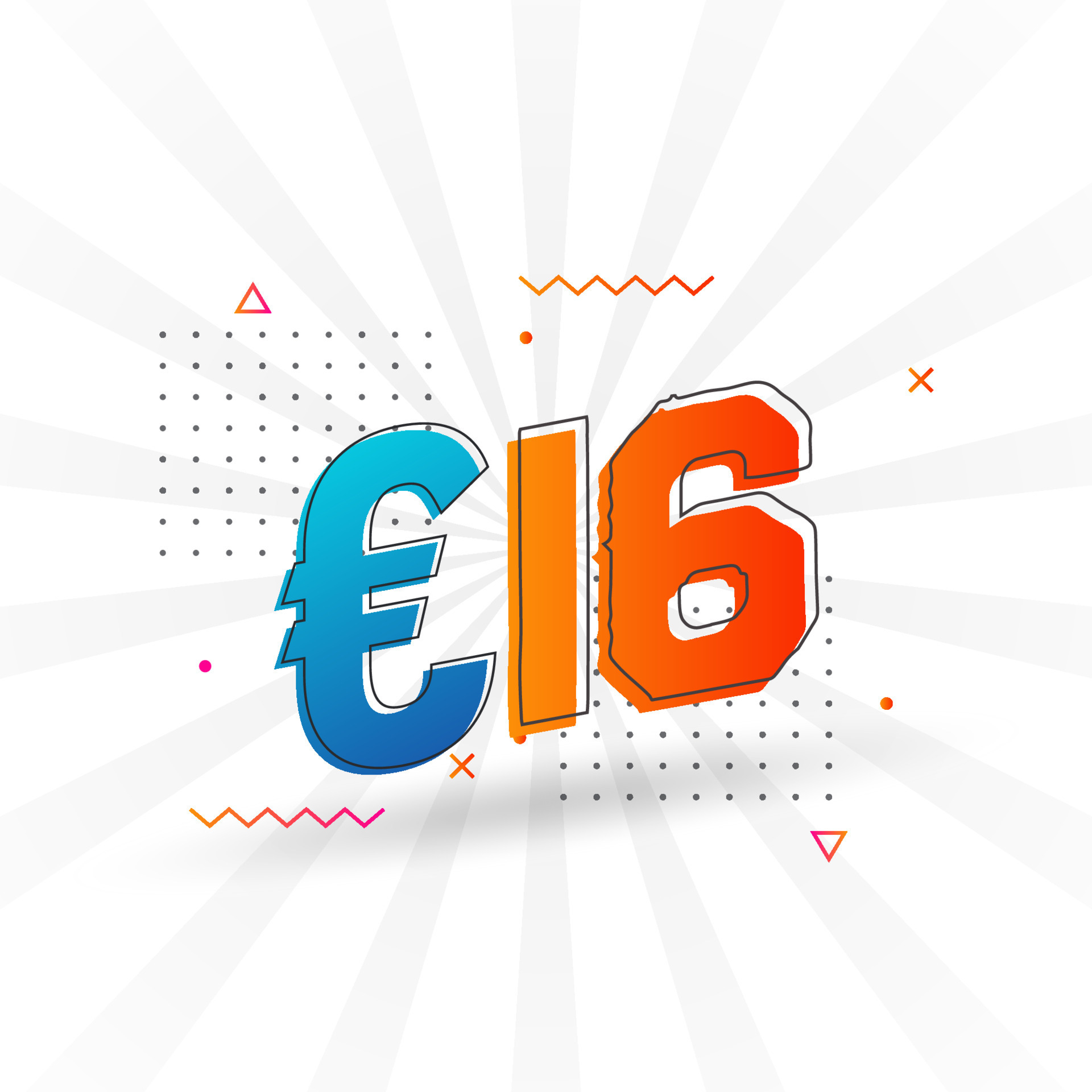 S mbolo De Texto Vectorial De Moneda De 16 Euros Vector De Stock De s-mbolo-de-texto-vectorial-de-moneda-de-16-euros-vector-de-stock-de