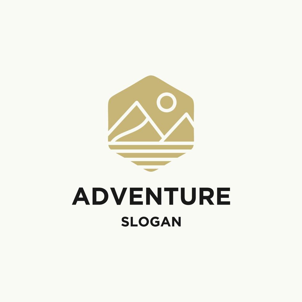 Adventure logo icon design template vector
