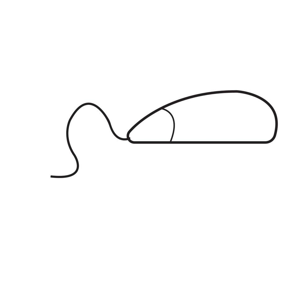 komputer mouse logo vector