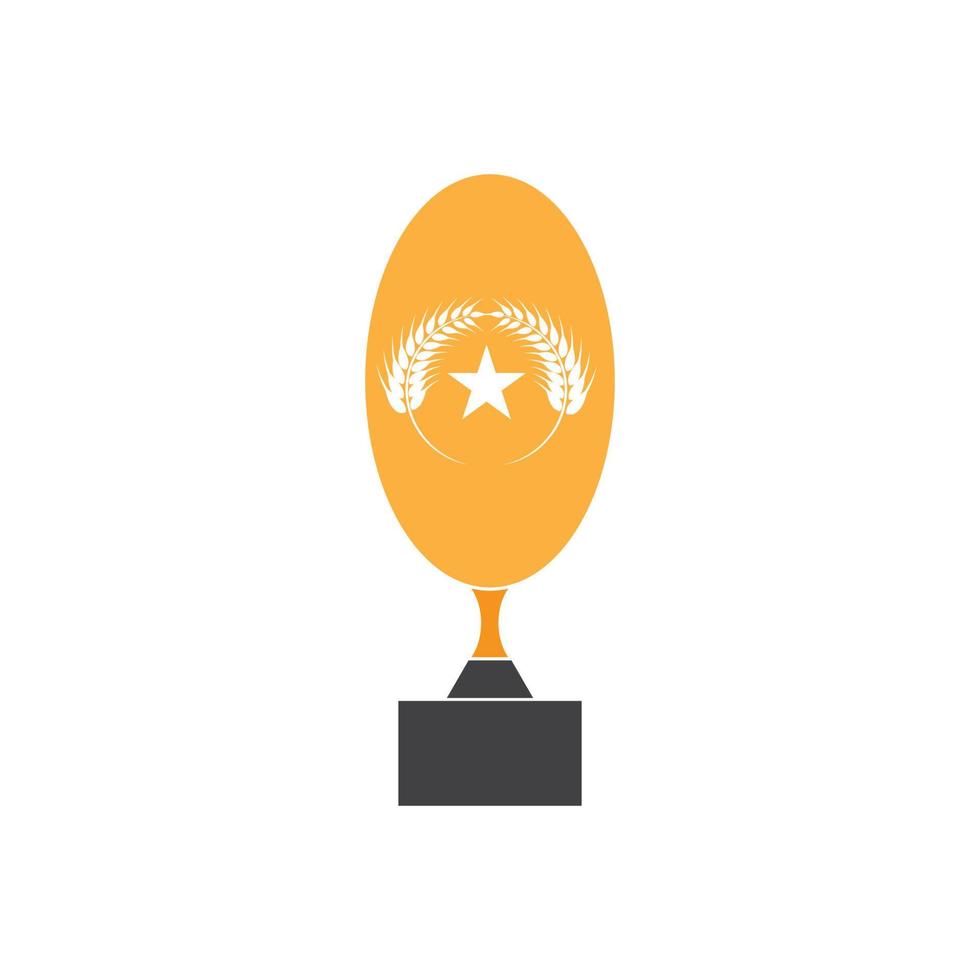 Trophy cup vector icon
