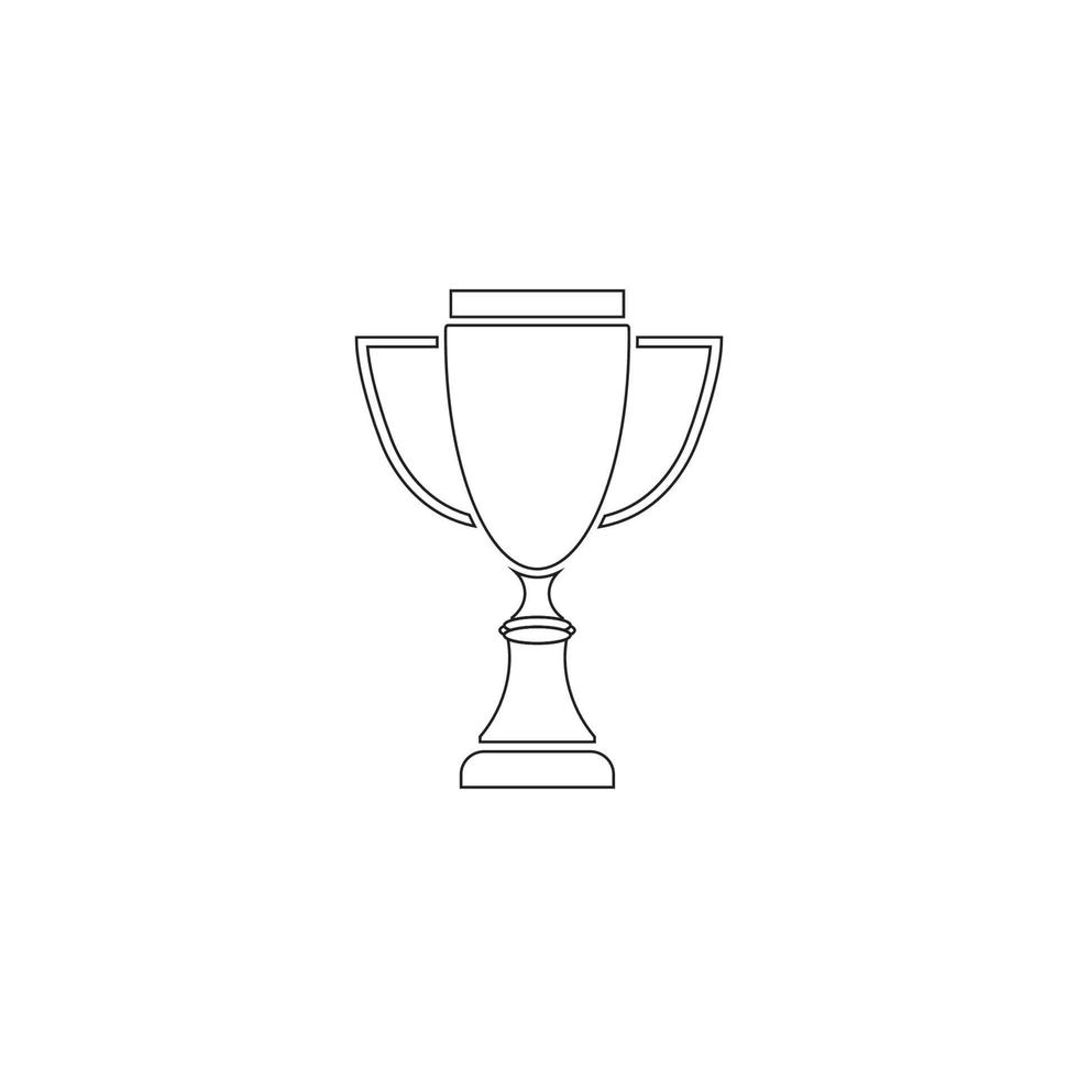 Trophy cup vector icon