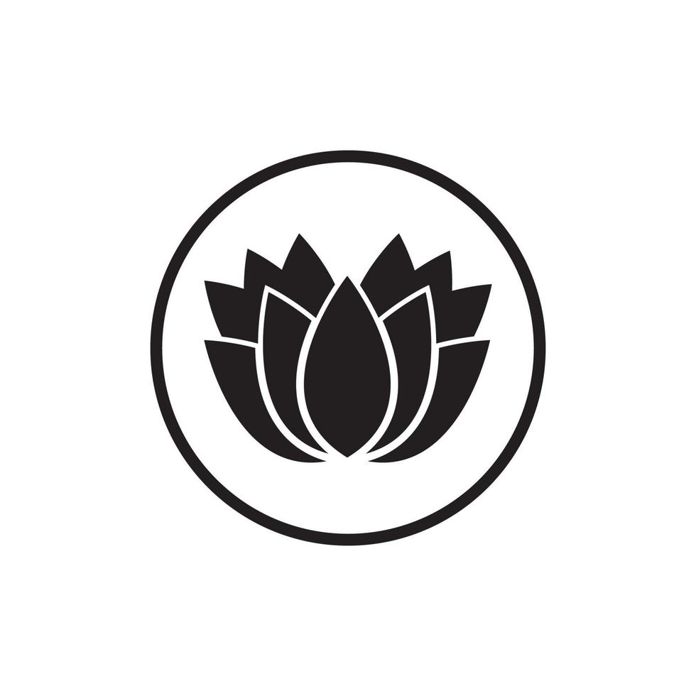 Beauty Vector lotus flowers design logo Template icon