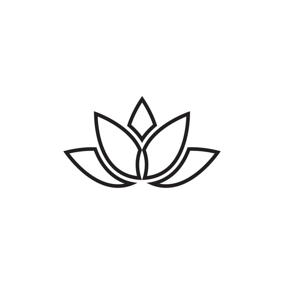 Beauty Vector lotus flowers design logo Template icon