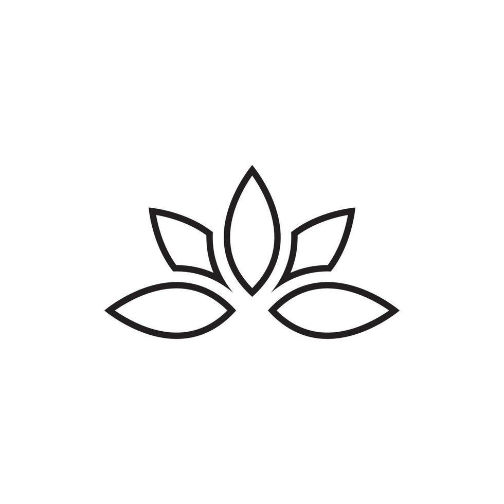 Beauty Vector lotus flowers design logo Template icon