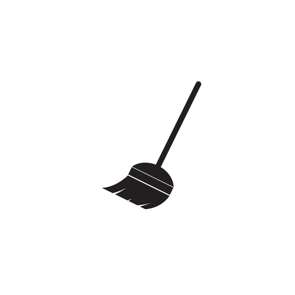 broom logo vector