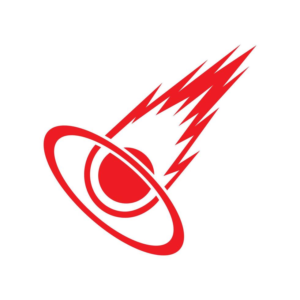 vector de logotipo de meteorito