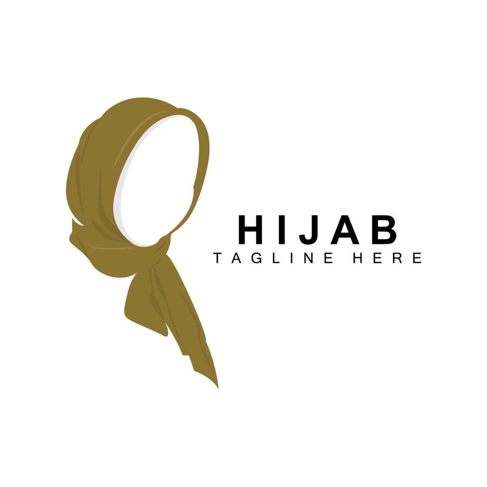 HIjab Logo, Fashion Product Vector Brand, Muslim Women Hijab Boutique Design