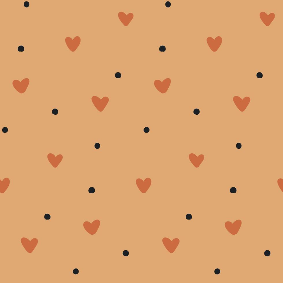 Naive boho pattern heart and dot. Baby Shower Scandinavian pastel wallpaper.  Textile fabric design for kids. Flat bohemian vector neutral background  paper 13939395 Vector Art at Vecteezy