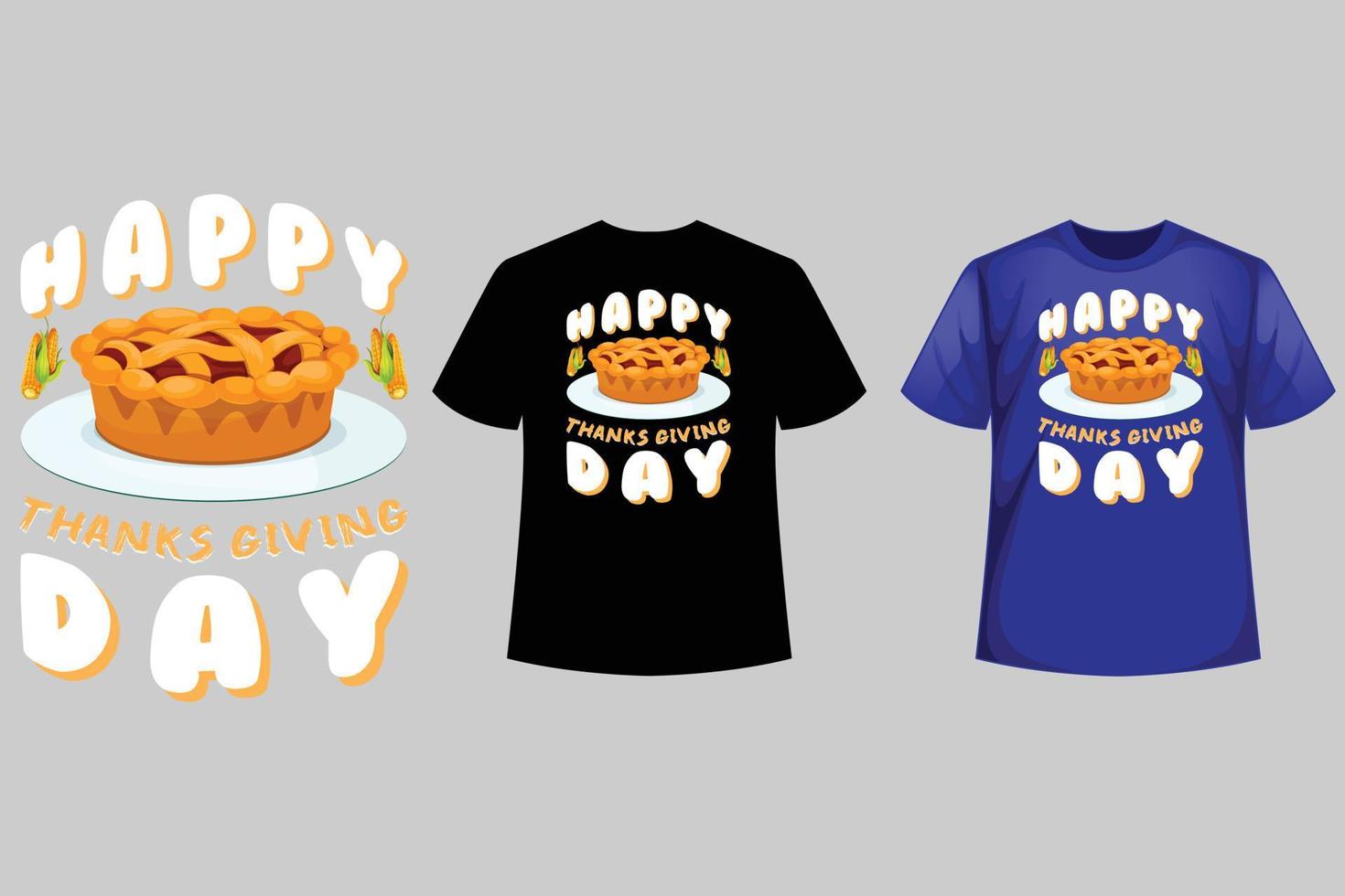Happy Thanksgiving day t-shirt vector