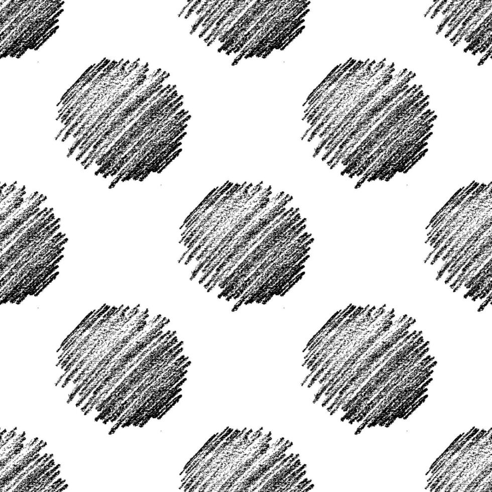 Seamless Pattern with hand drawn black scribble Smear. Abstract grunge texture. Vector illustration