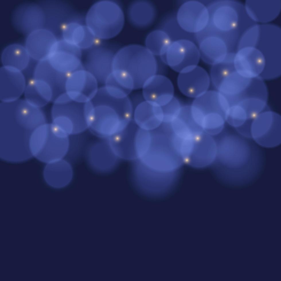 fondo colorido con luces bokeh, estrellas y destellos de lente. ilustración vectorial vector