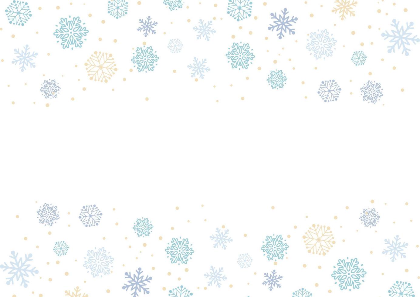 fondo de navidad con copos de nieve decorativos vector