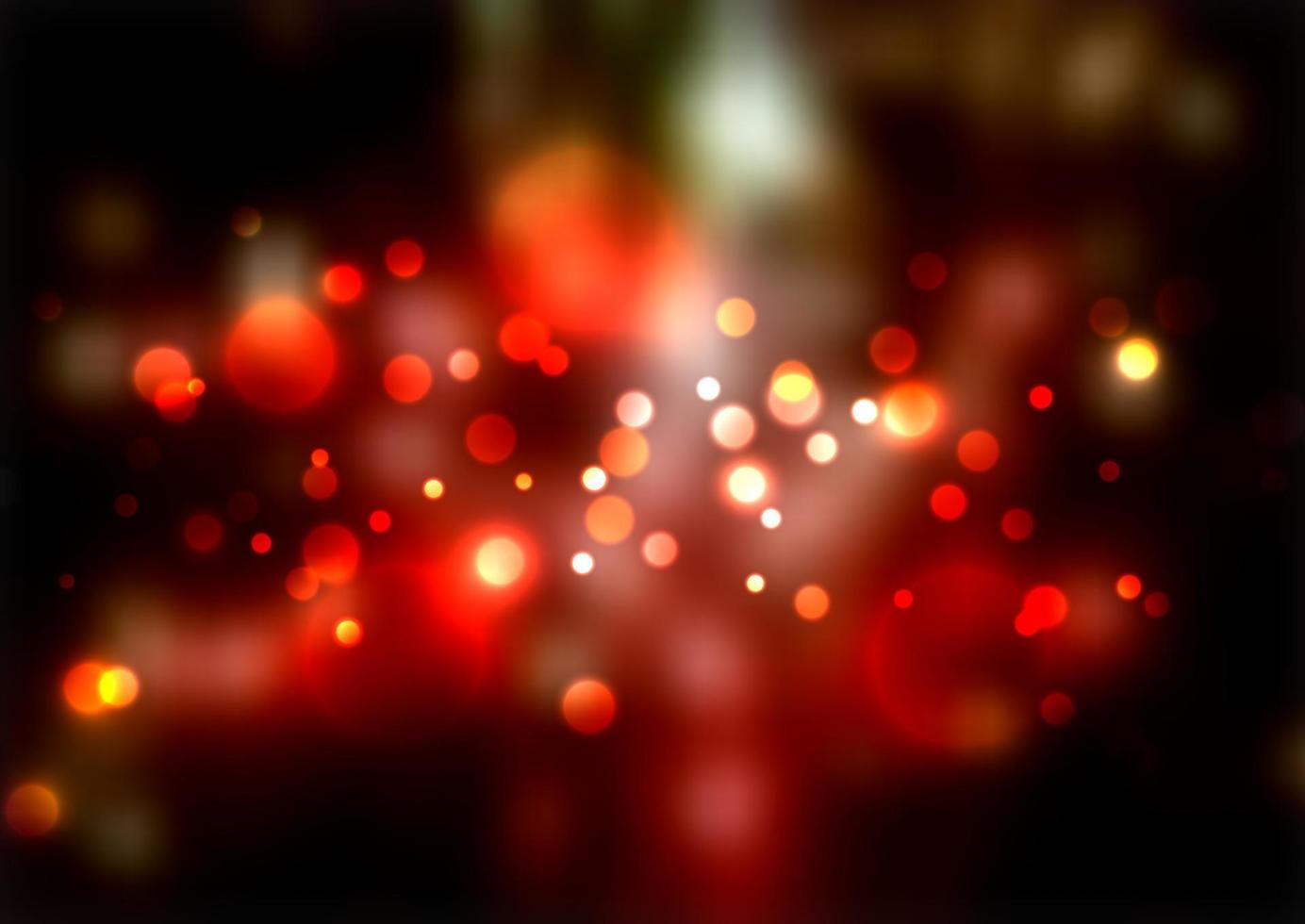 fondo oscuro de navidad con diseño de luces bokeh vector