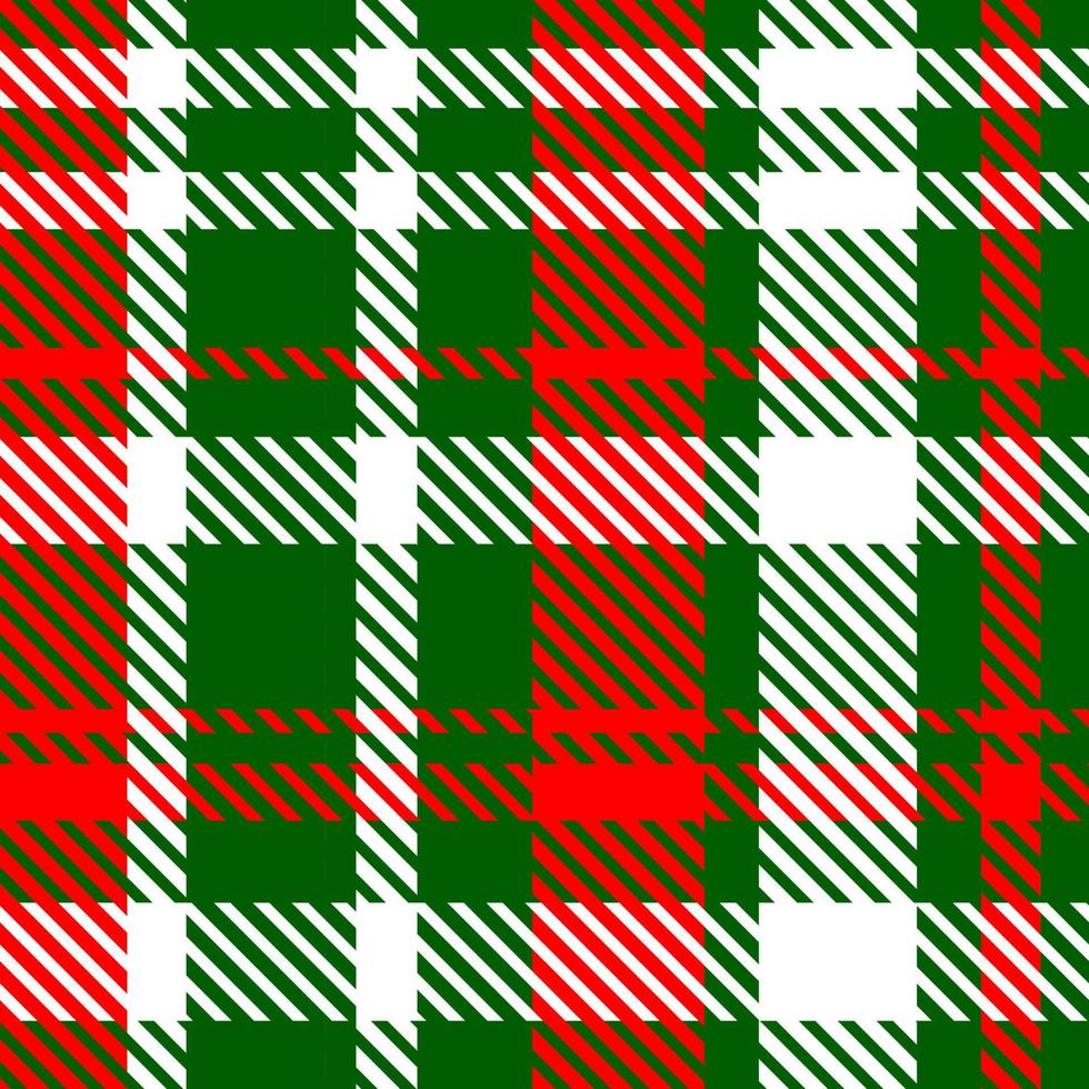 Classic checkered christmas plaid seamless pattern. Kitchen towel fabric print template. Traditional scottish vector background.