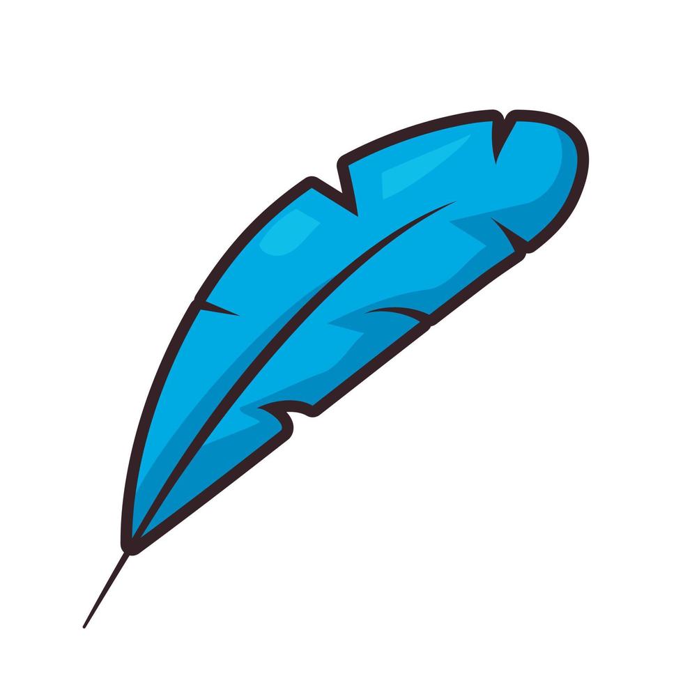 cartoon simple indian feather 13941500 Vector Art at Vecteezy