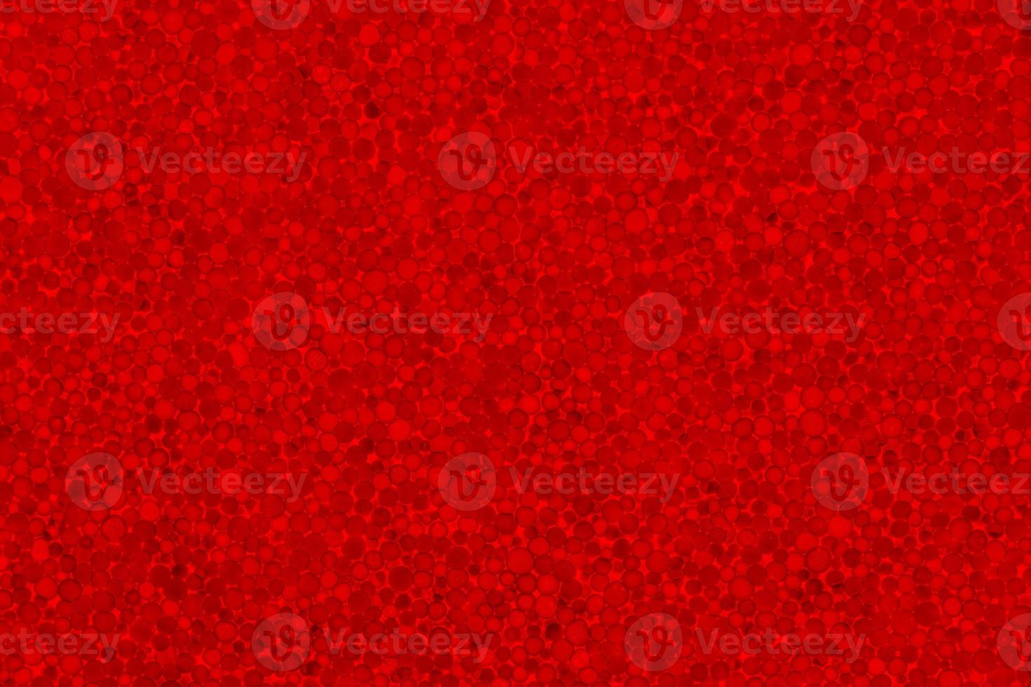 fondo de textura de poliestireno rojo o espuma de poliestireno foto