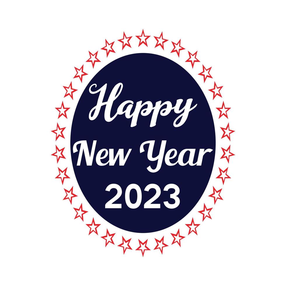 Happy new Year T-shirt Design 2023 vector