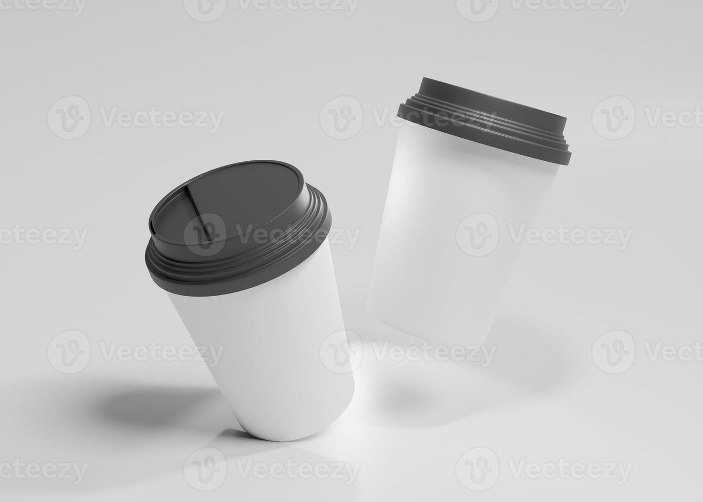 White coffee paper cup mockup photo