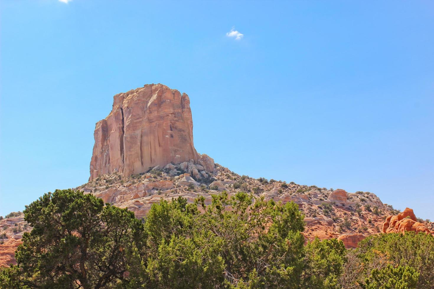 Large Plateau Jutting Up From High Desert Floor photo