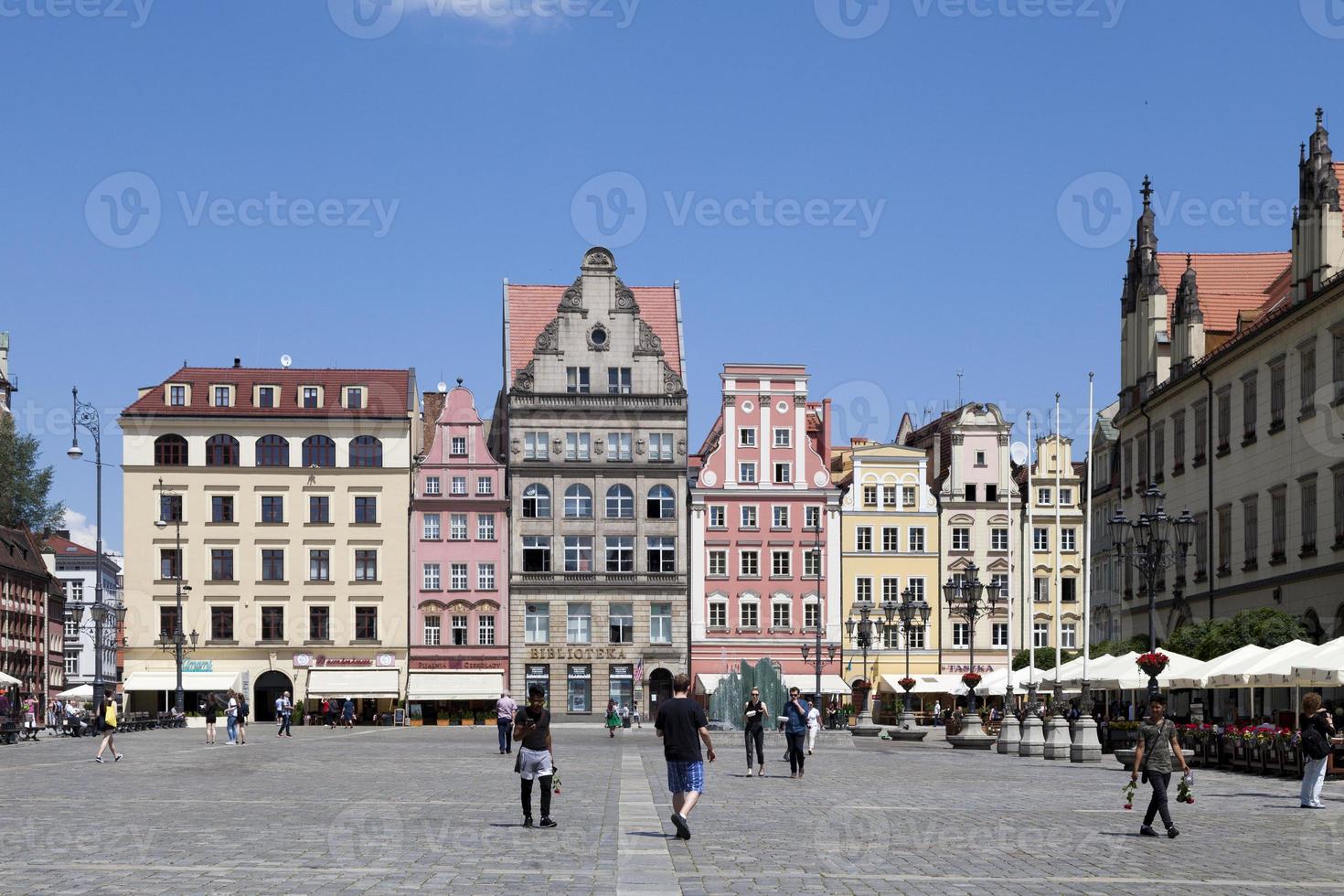 plaza del mercado de wroclaw foto