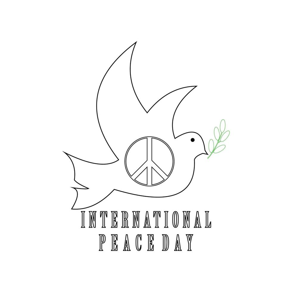 Dia Internacional de la Paz vector