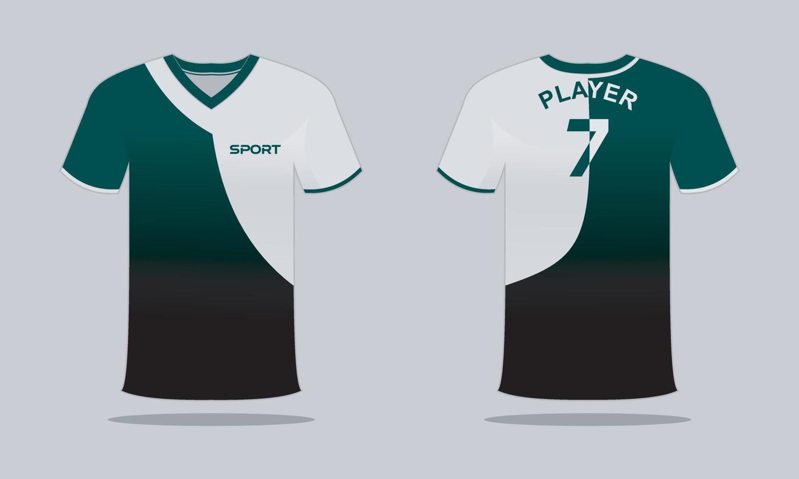 camiseta deportiva y plantilla de camiseta diseño de camiseta deportiva. diseño deportivo para juegos de carreras de fútbol vector