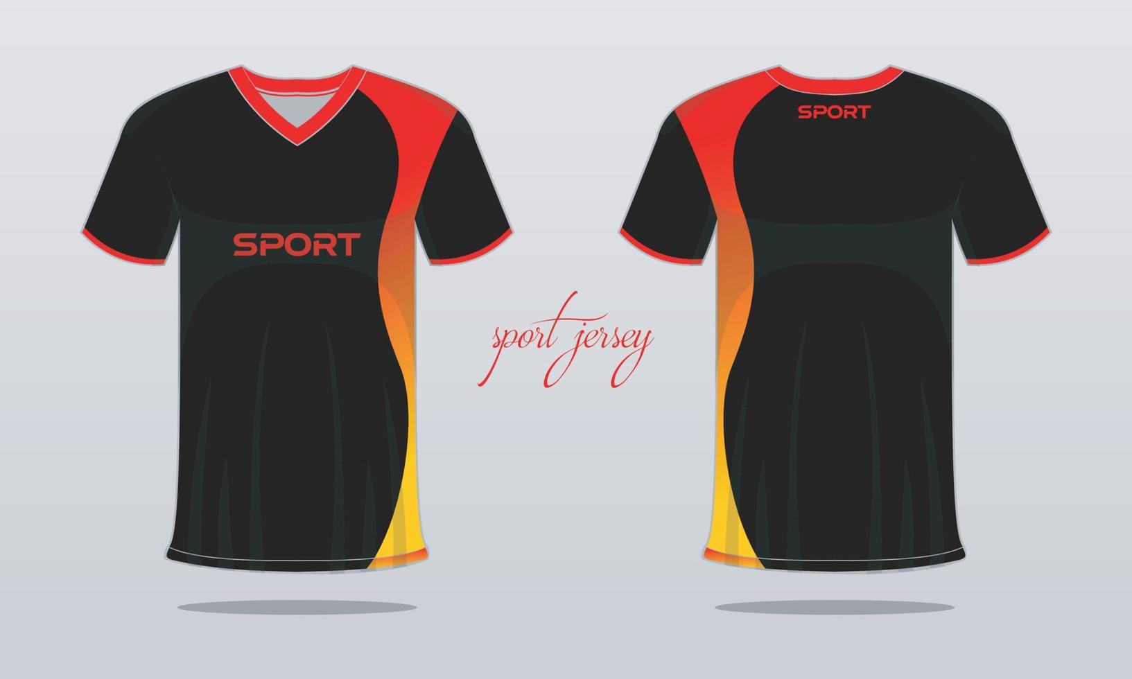 Sports jersey and t-shirt template sports jersey design. Sports design for football  racing  gaming vector