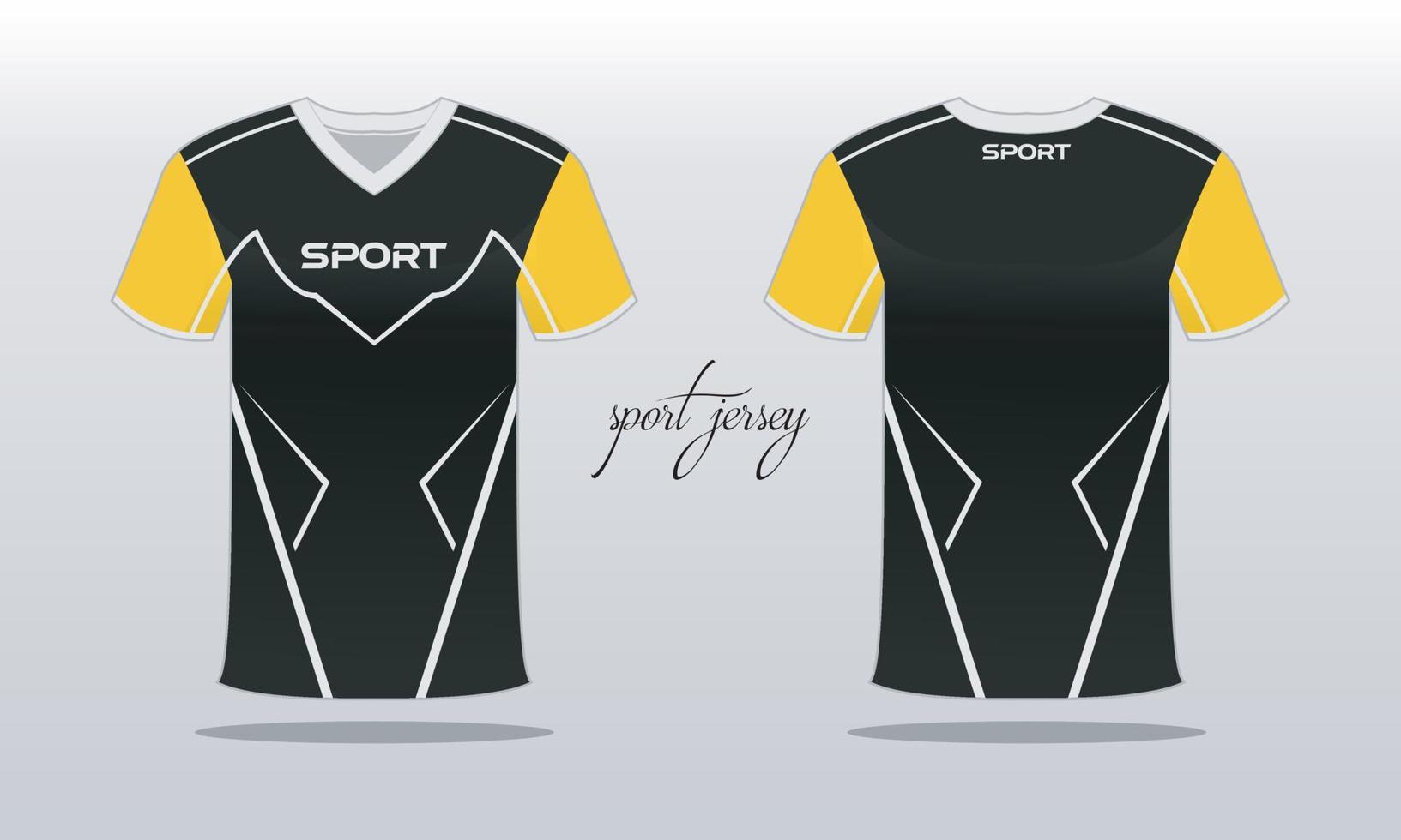 Sports jersey and t-shirt template sports jersey design. Sports design for football  racing  gaming vector