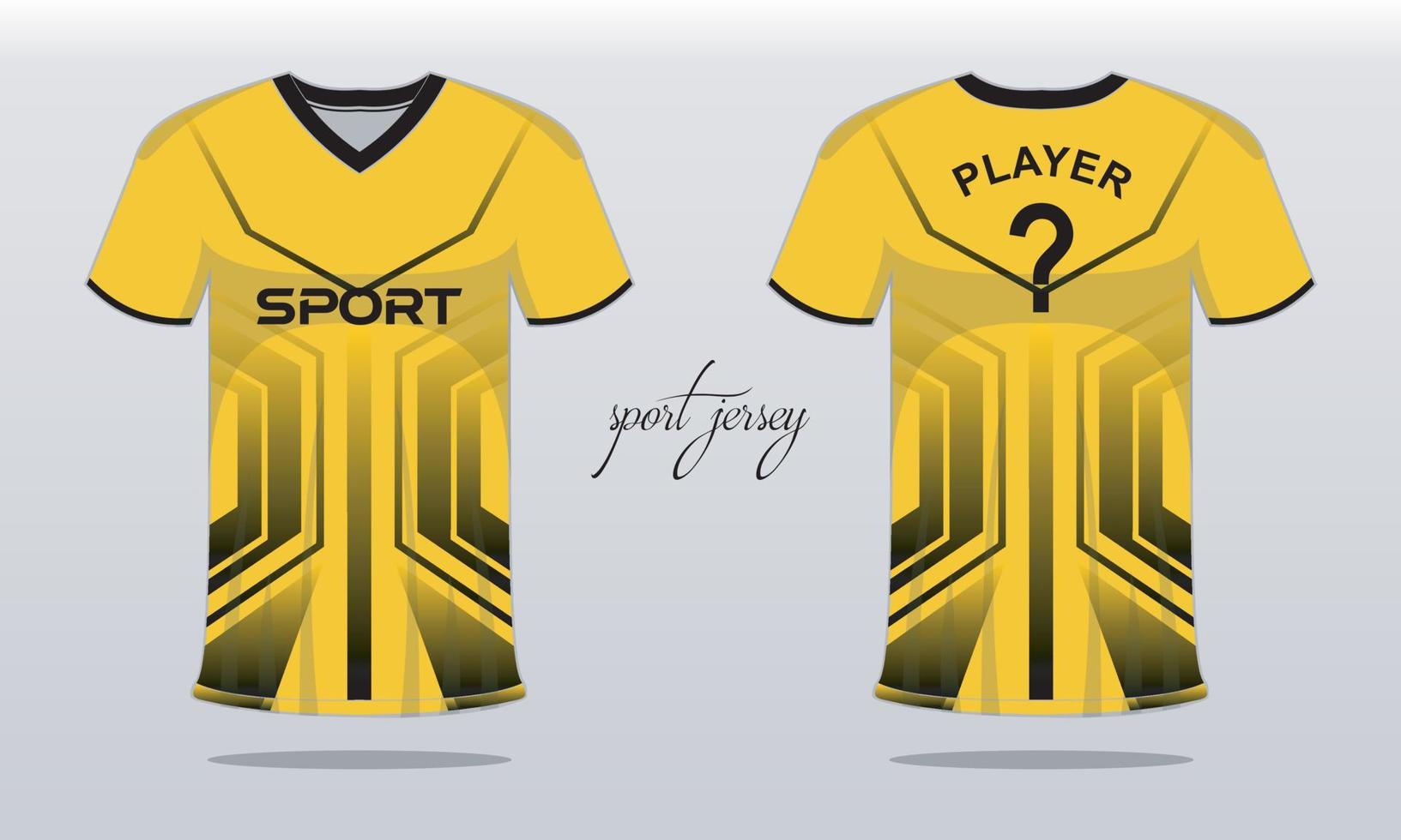 Diseño de plantilla de camiseta deportiva de jersey para fútbol