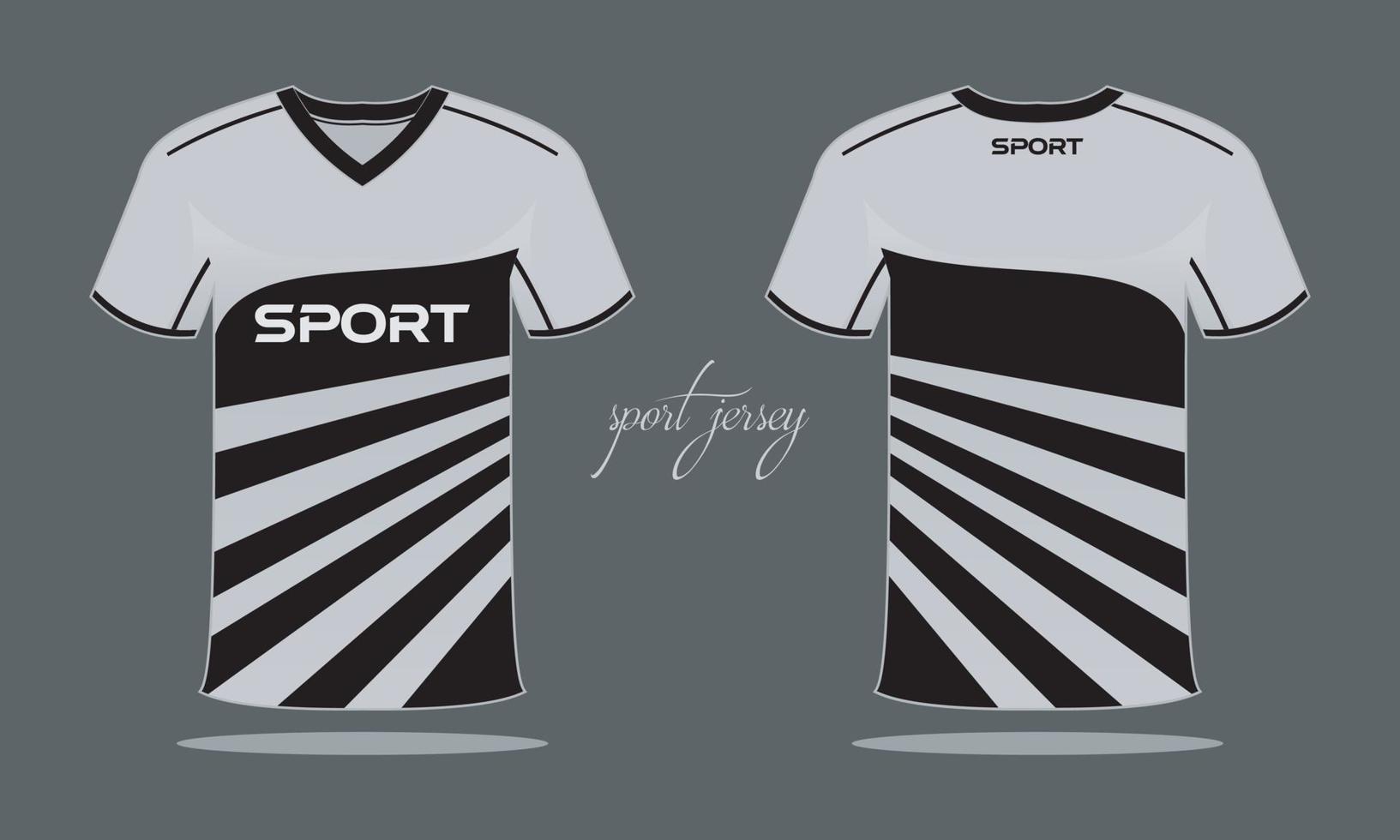 camiseta deportiva y plantilla de camiseta diseño de camiseta deportiva. diseño deportivo para juegos de carreras de fútbol vector