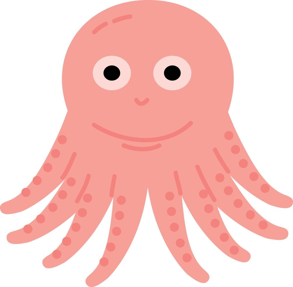 Hand drawn style ocean octopus vector