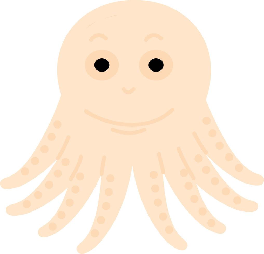 Hand drawn style ocean octopus vector