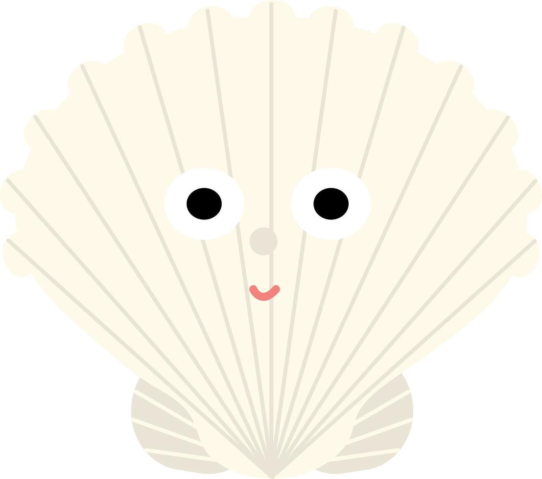 Hand drawn style ocean Sea Shell vector
