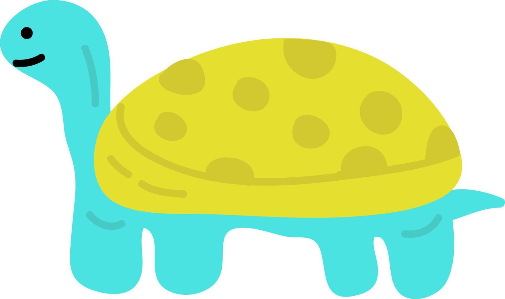 Hand drawn style ocean turtle vector