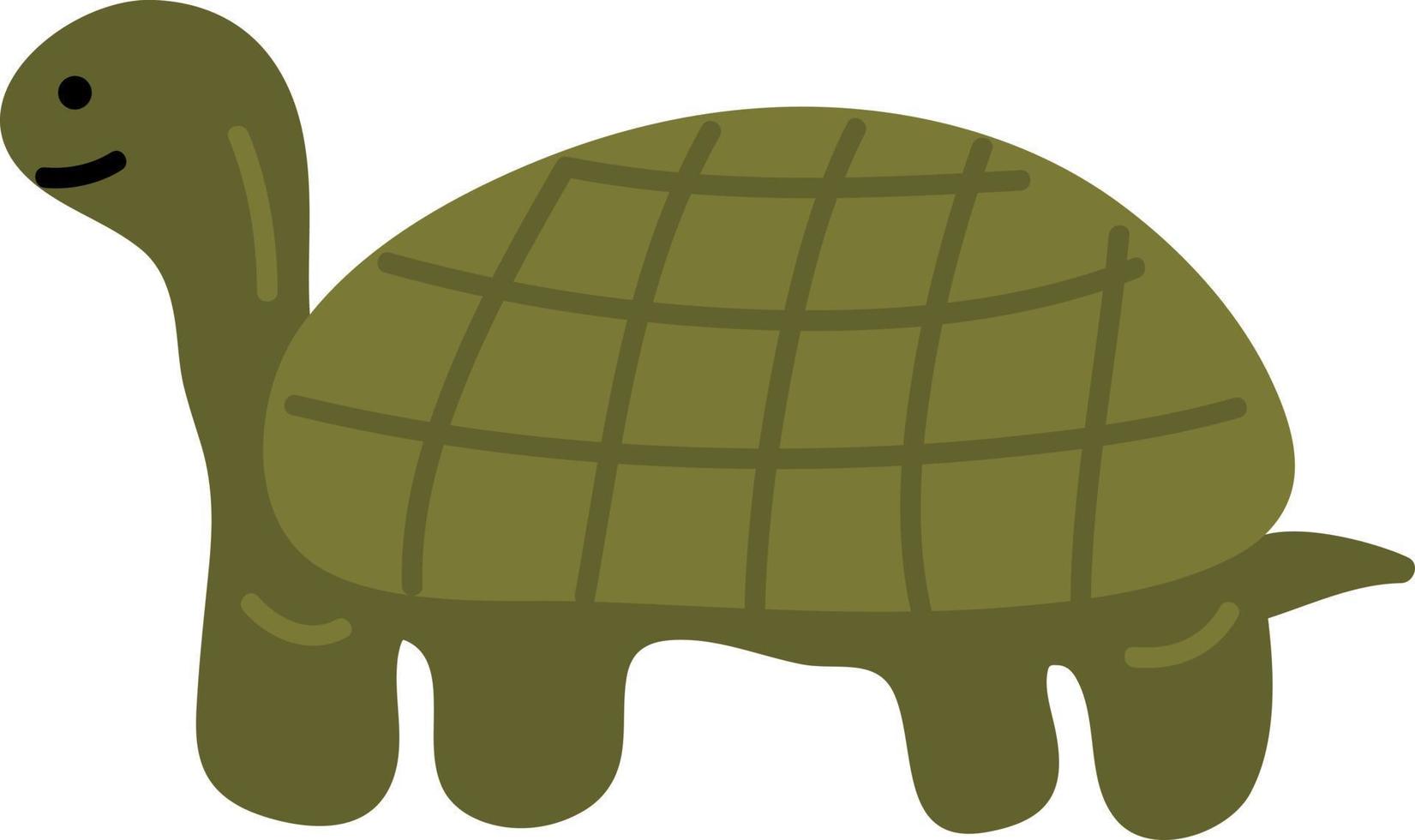 Hand drawn style ocean turtle vector