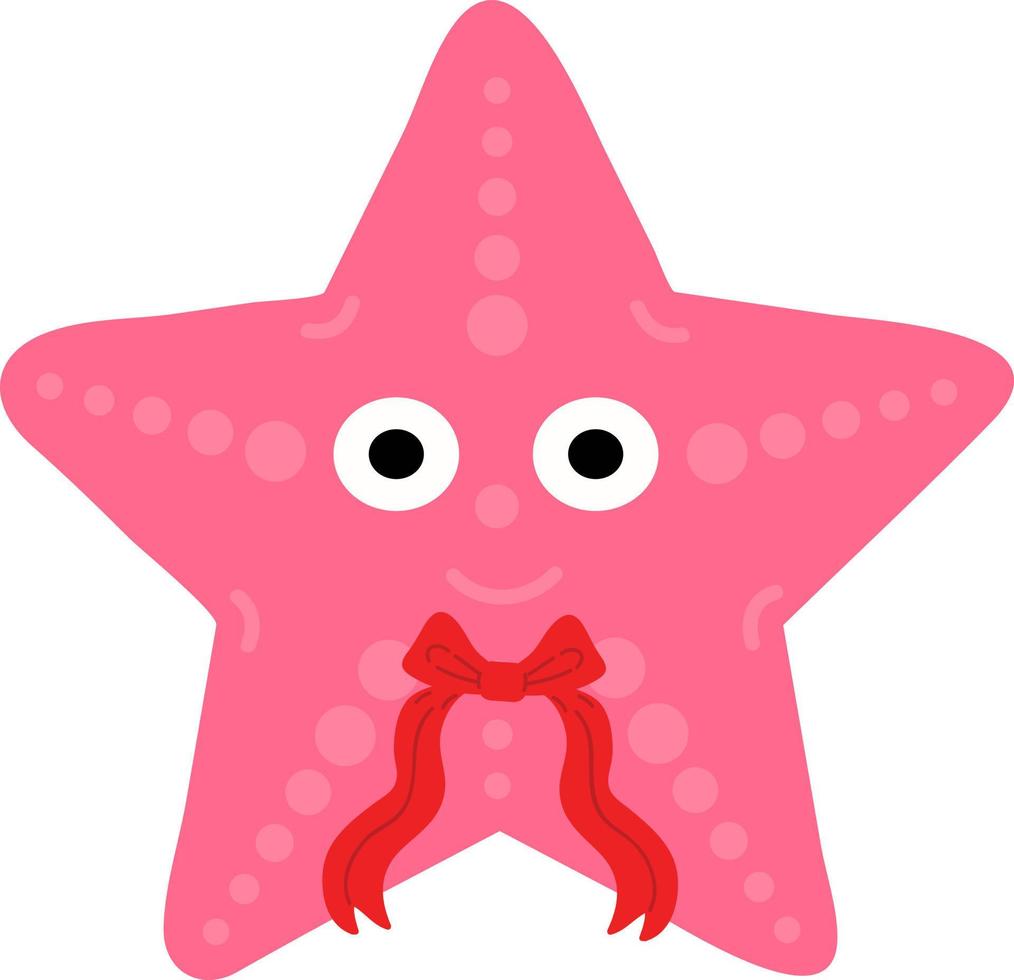 Hand drawn style ocean Starfish vector