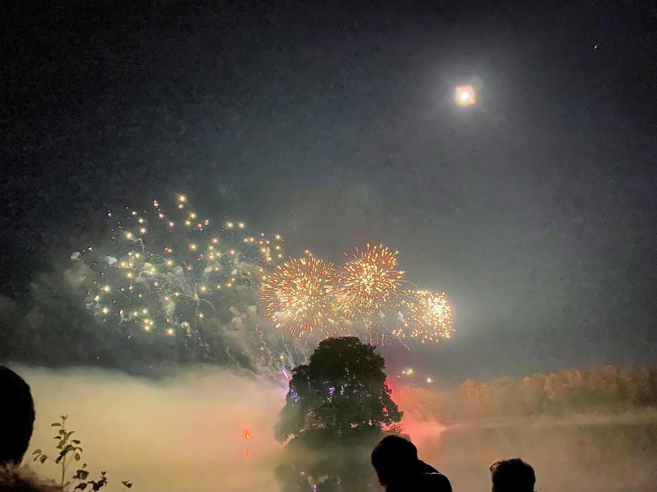 A view of a Fireworks Display at Alderford Lake in Whitchurch photo