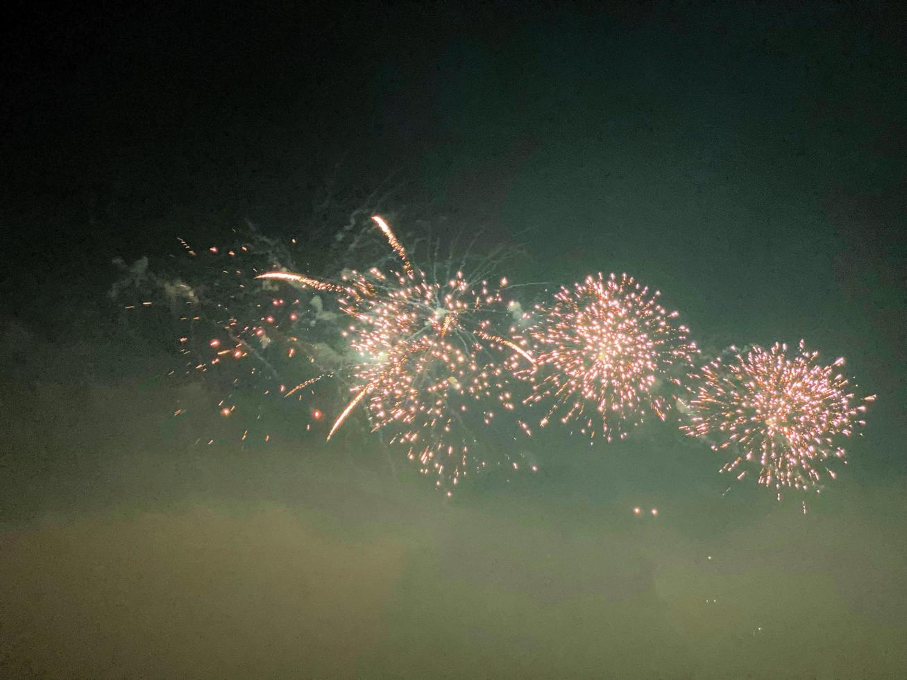 A view of a Fireworks Display at Alderford Lake in Whitchurch photo