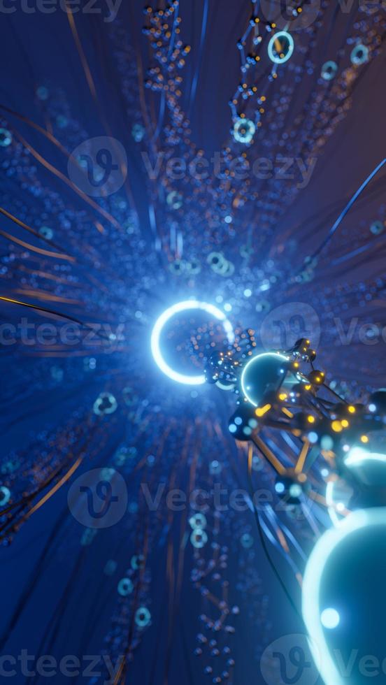 Network connections. Technology, internet and cyber concept. 3d render photo