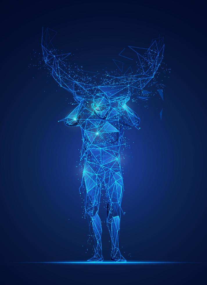 low poly Atlas vector