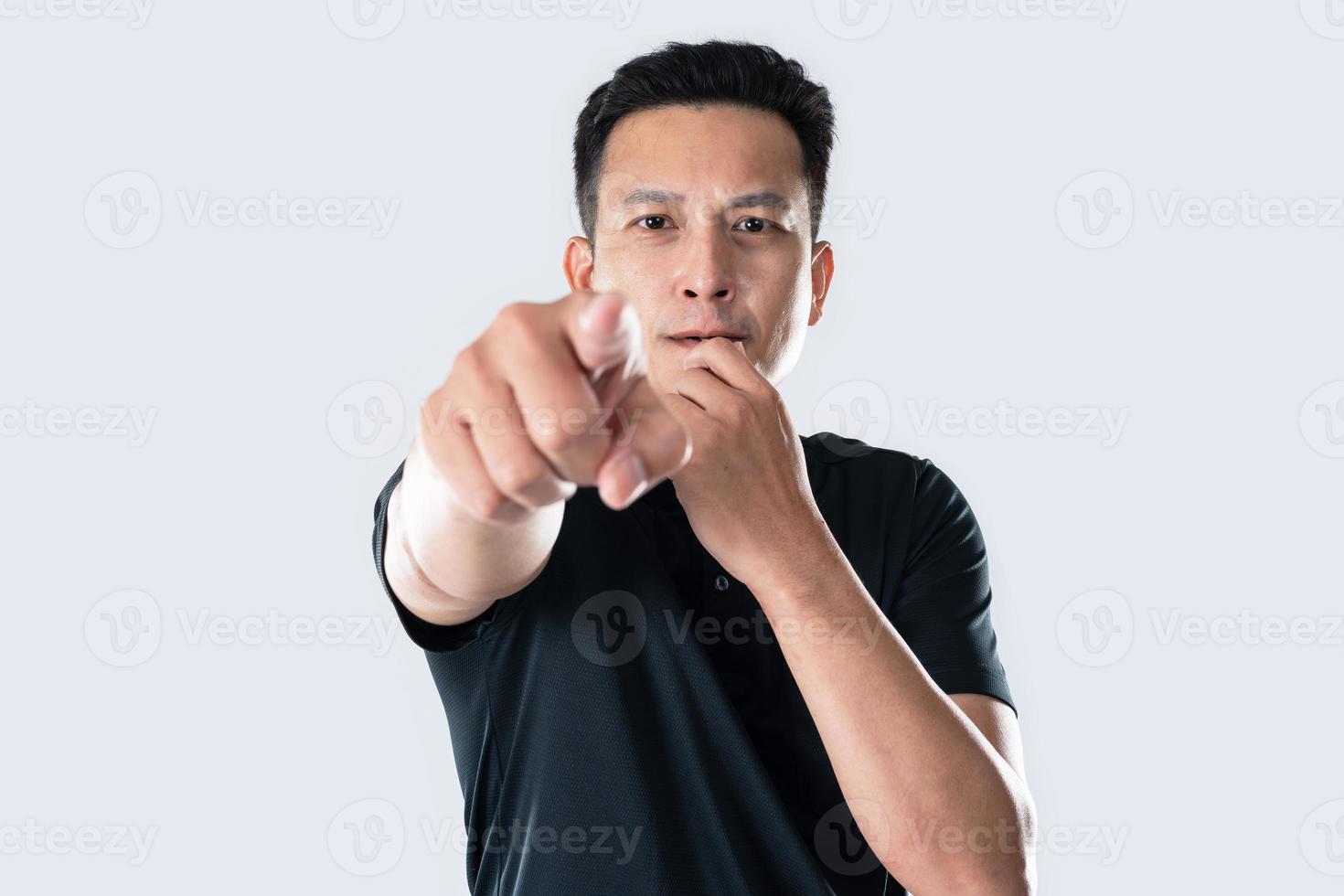 Portrait of football referee photo