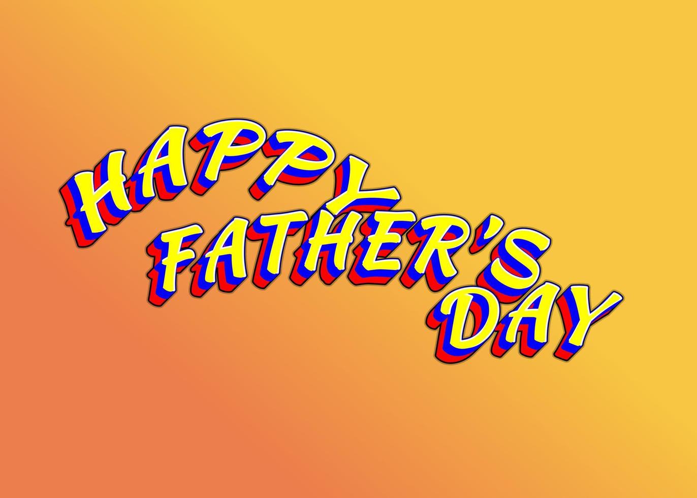 happy national father's day background illustrator. greeting card vector