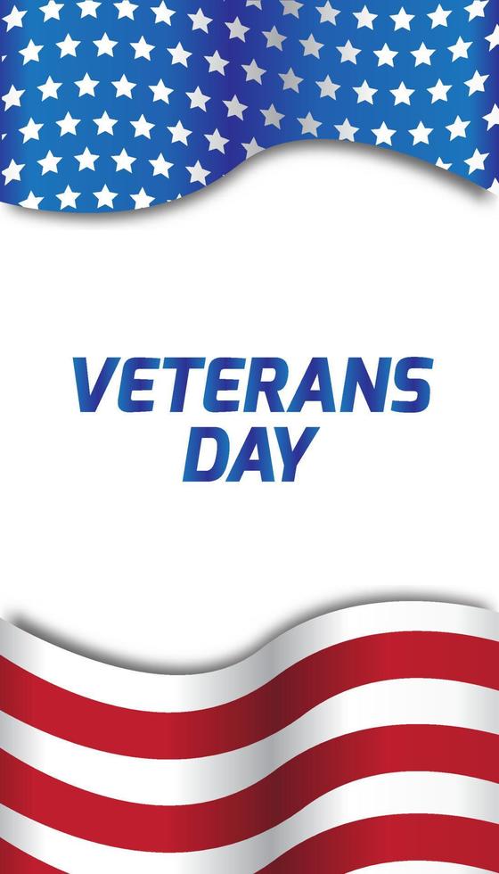 Portrait Illustration Of Veterans Day, Suitable for social medai post, banner etc vector