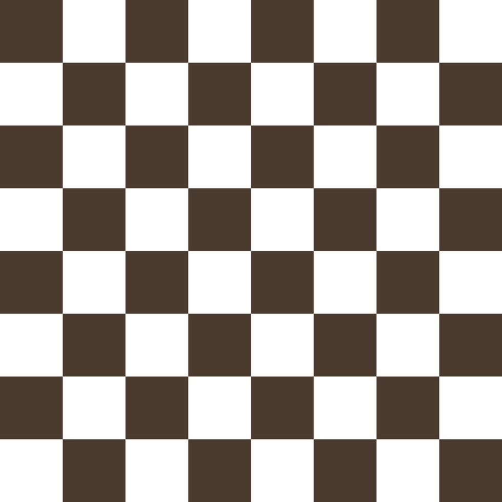 Square background in the form of a chessboard, white and brown squares vector