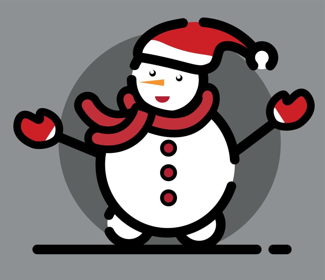 snowman vector icon