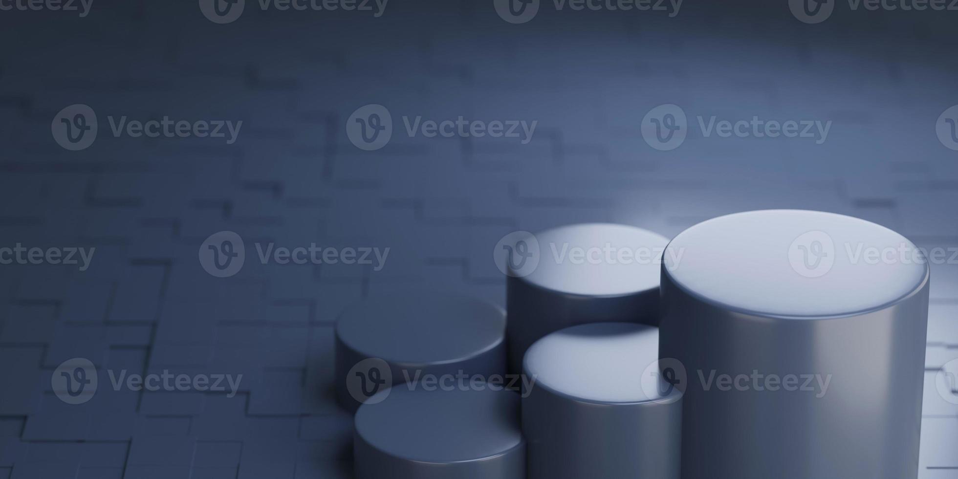 3d render podium , platform studio disply scene with spotlight.  showcase scene for product presentation. photo