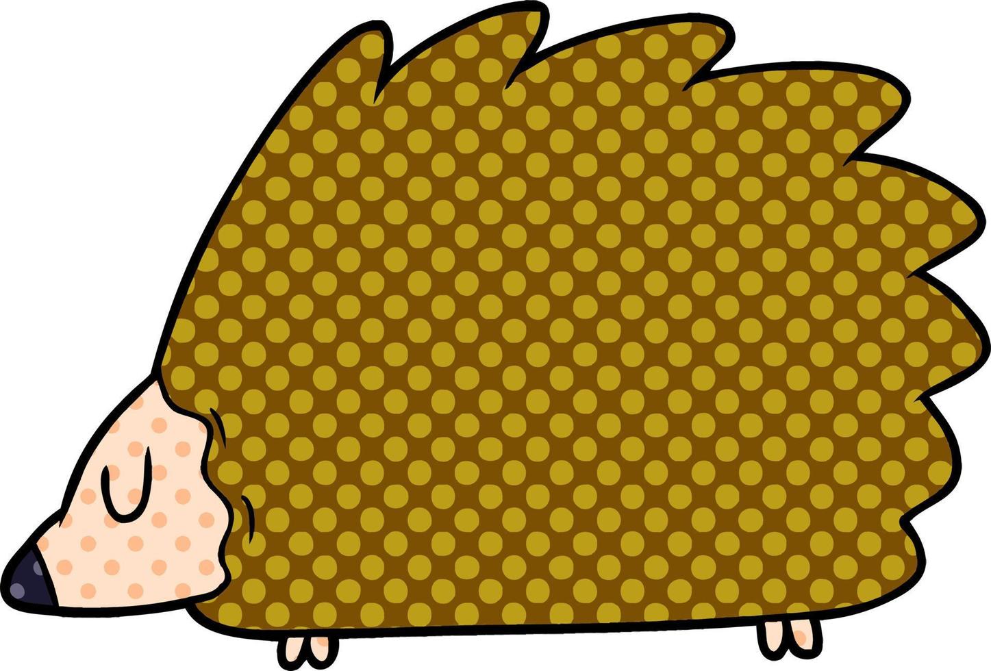 Cartoon cute hedgehog vector